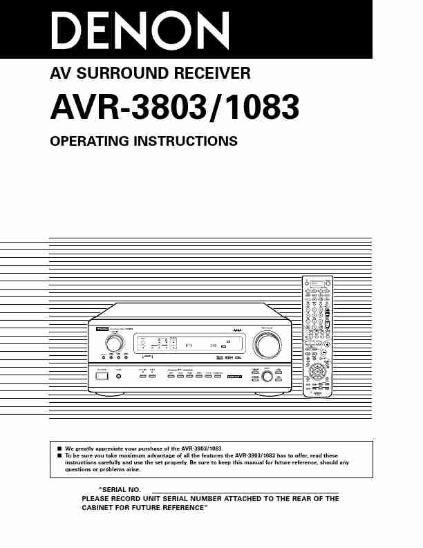 Denon Stereo System AVR-3803-page_pdf